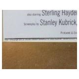 Dr. Strangelove 1964 Movie Promo Flyer Framed