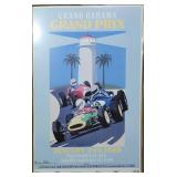 1989 Grand Bahama Grand Prix Signed Framed Poster