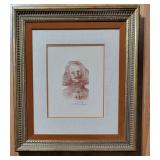 Salvador Dalí El Greco Original Etching Signed Framed, 1968