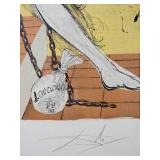 Salvador Dalí Original Art Print: Brave Cecile Limited Edition Hand-Signed 50/160