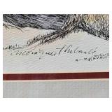 La Fécondité by Monique Thibault Colored Lithograph Framed Artwork