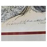 La Fécondité by Monique Thibault Colored Lithograph Framed Artwork