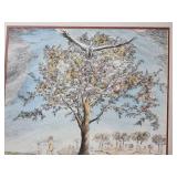 La Fécondité by Monique Thibault Colored Lithograph Framed Artwork