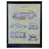 Framed Print 1964 Porsche 911 Patent Filing Sketches