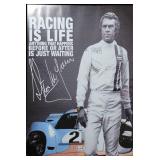 Framed Poster Steve McQueen Racing is Life