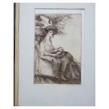 Mother Goose Signed Studio Proof by Philip Thompson 1966