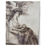 Mother Goose Signed Studio Proof by Philip Thompson 1966