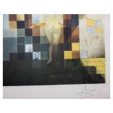 Salvador Dali Lincoln in Dalivision Signed and Numbered Framed Print 39/350