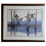 Philip Crowe Wildlife Print Woodies at Lost Lake Signed Numbered 190/950, COA