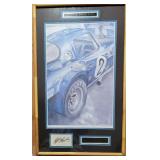 AJ Foyt Autograph with Corvette Grand Sport by Steve Foster