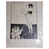 The Stomach Dance Illustration by English Artist Aubrey Beardsley 1893