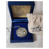 Salvador Dali Leda and the Swan Silver Pendant #0435