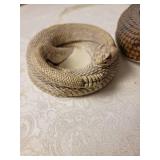 Resin Rattlesnake Decorative Accents