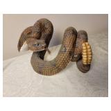 Resin Rattlesnake Decorative Accents