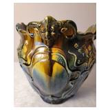 Antique Majolica Jardinaire Planter