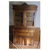 Antique Oak Kitchen Cupboard