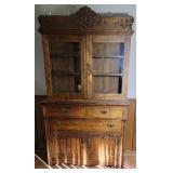 Antique Oak Kitchen Cupboard