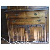 Antique Oak Kitchen Cupboard