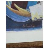 Italian Wine Tasting Collage Print by A. Powell