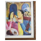 Italian Wine Tasting Collage Print by A. Powell