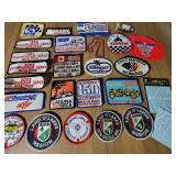 Vintage Racetrack and Car Embriodered Patch Collection, B