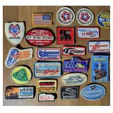 Vintage Racetrack and Car Embriodered Patch Collection, C