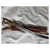 Brass Horsehead Handle Saber, India
