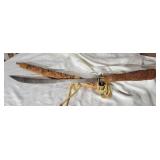 Fruitwood Carved Sheath Saber