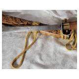 Fruitwood Carved Sheath Saber