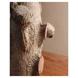 Folk Art Tree Branch Liquor Bottle with Cups