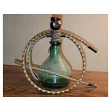 Vintage Green Mastercraft Moon and Stars Glass Hookah