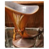 Roseville Pine Cone Cornucopia Vase 128-8