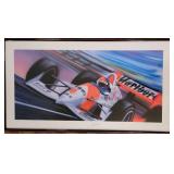 1989 Grand Bahama Grand Prix Signed Framed Poster