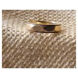 14K Yellow Gold Wedding Band Ring ~ Sz 10, 7g