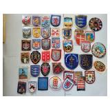 Vintage European Travel Embriodered Patch and Sticker Collection, A