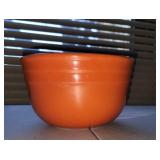 Vintage Orange Oxford Stoneware Mixing Bowl