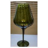 MCM Avocado Tall Stem Goblet Vase