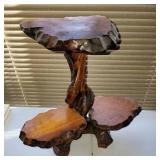 Folk Art Tiered Branch Display Stand