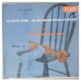 Autographed Louis Armstrong At The Crescendo Vinyl LP Album