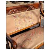 Antque Empire Settee Loveseat, as