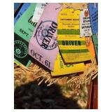 1960s Racetrack Ticket Collection with Straw Peck & Peck Hat