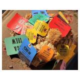 1960s Racetrack Ticket Collection with Straw Peck & Peck Hat