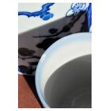 Blue and White Cherry Blossom Tea Set