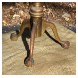 Tall Brass Pawfoot Shoppe Hat Stand