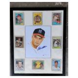 Autographed Milwaukee Braves Eddie Matthews Cards and Photo