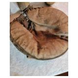 Vintage Wooden Baseball Bats and Catchers Mitt