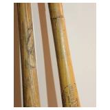 Vintage Wooden Baseball Bats and Catchers Mitt