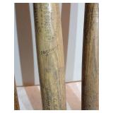 Vintage Wooden Baseball Bats and Catchers Mitt