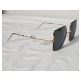Vintage Ray-Ban Square G-15 Sunglasses - Gold Frame