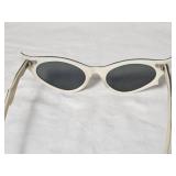 Ray-Ban "Haylen" Glitter Cat-Eye Sunglasses - Silver/Ivory